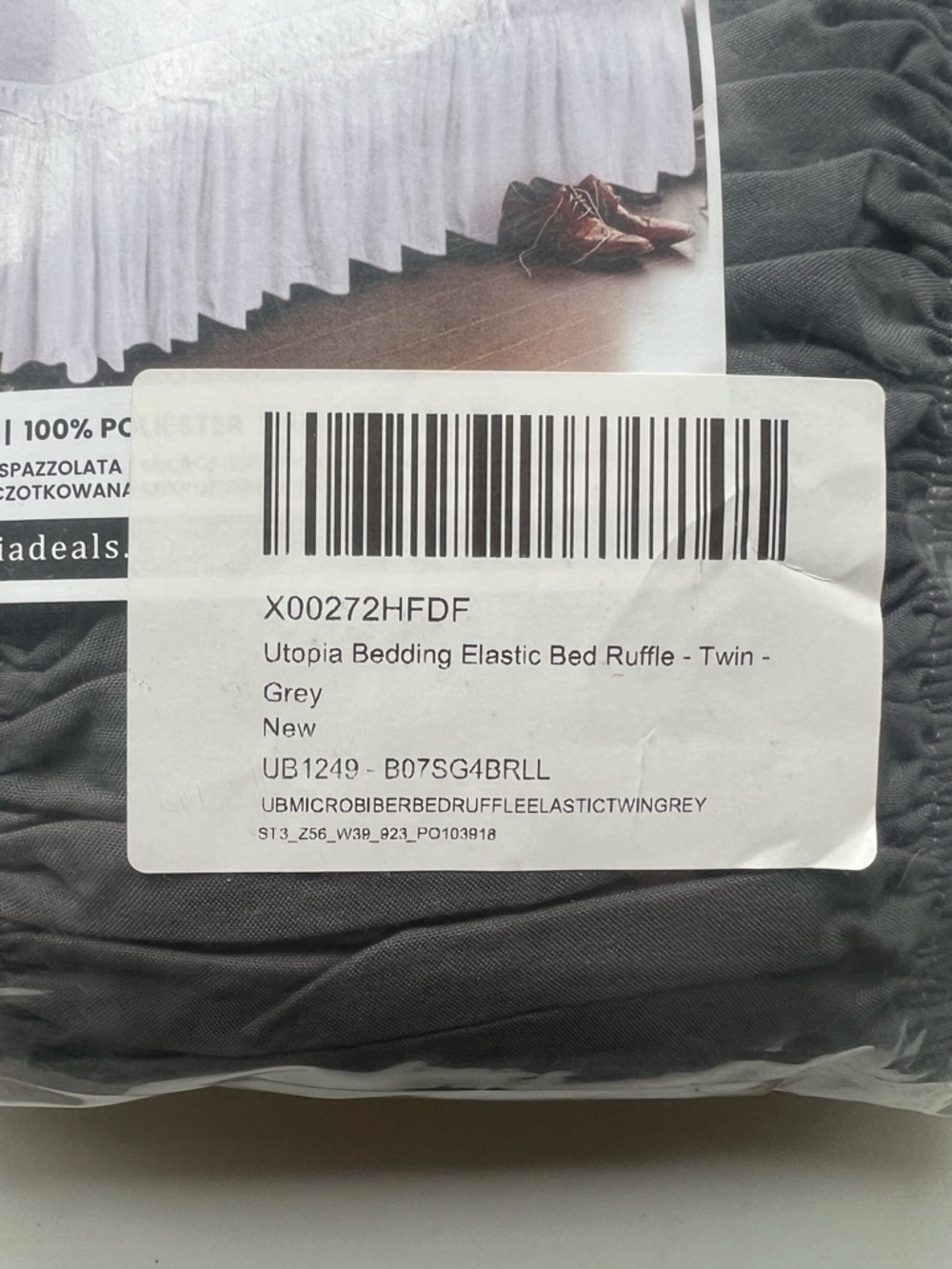 Utopía Elastic Bed Ruffle - Grey - Picture 5 of 5